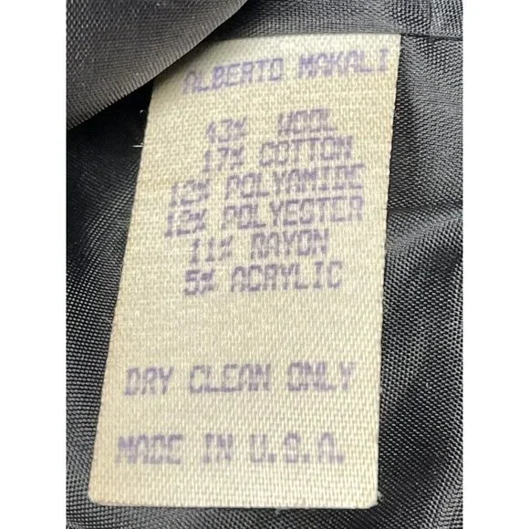 VTG ALBERTO MAKALI Womens SIZE 6 Black/White Tweed  JACKET Jewels Buttons *Flaw* - Picture 9 of 9